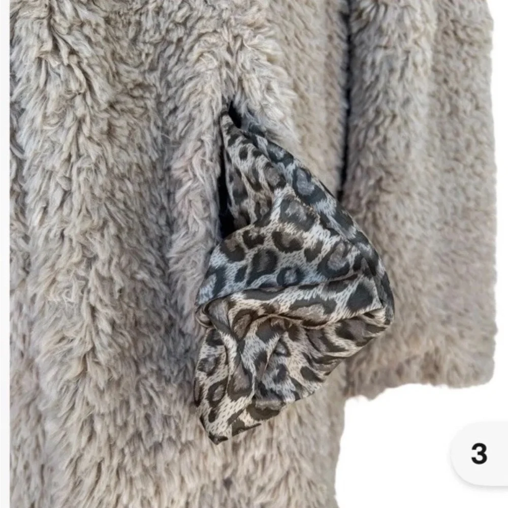 NWT Kenneth Cole Beige Teddy Jacket size 1X - Picture 9 of 11